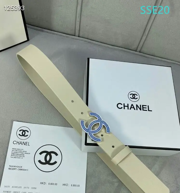 Chanel belt 30mmX95-125cm XH05